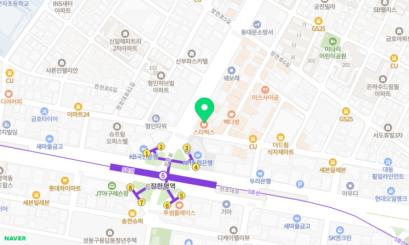 서울메디투어의원 위치 지도