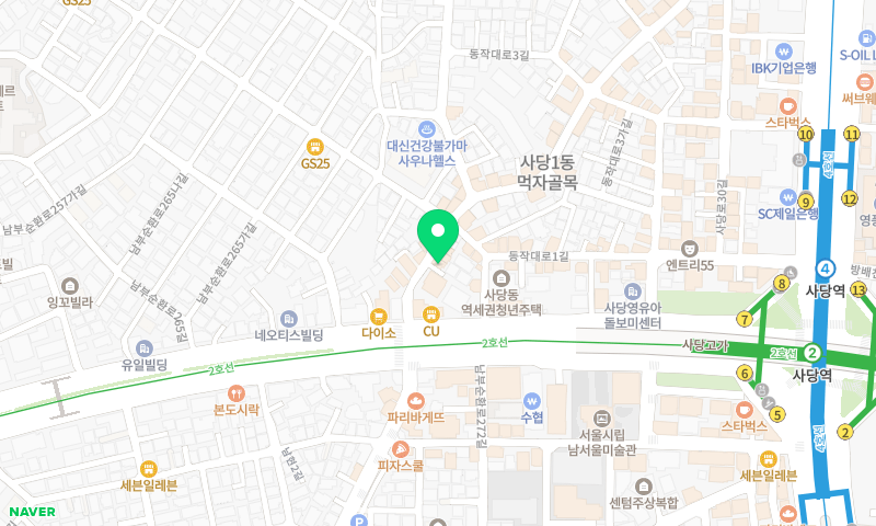 오드리 부추삼겹 위치 지도