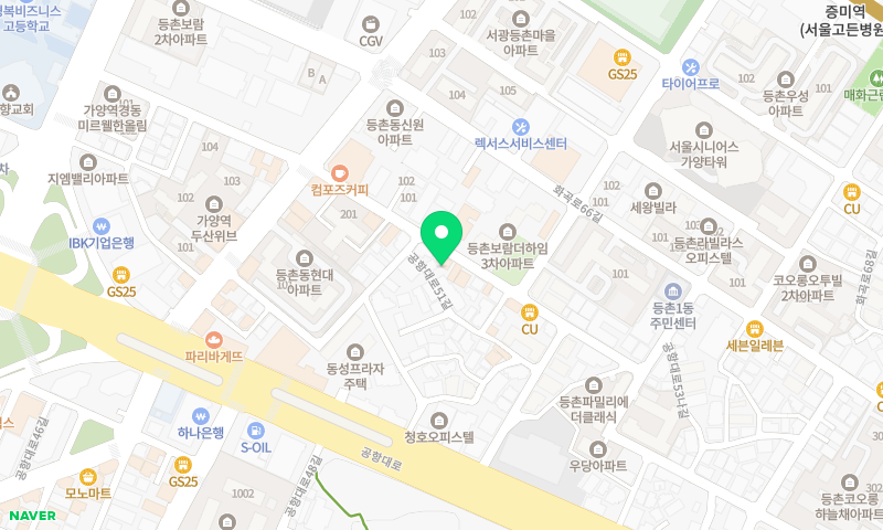 등촌 최월선칼국수 위치 지도
