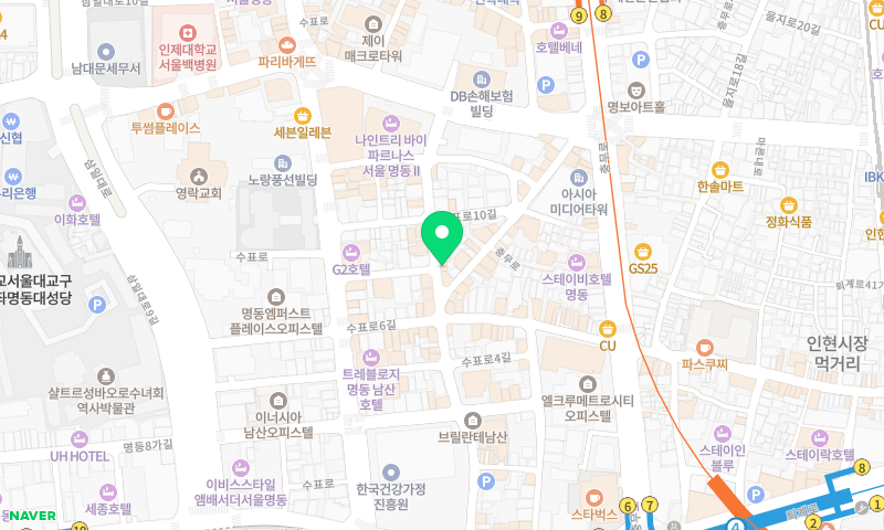 사랑방칼국수 위치 지도
