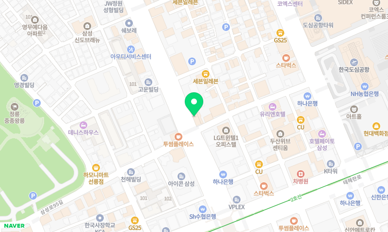 박서방순대국밥 삼성본점 위치 지도