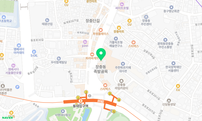 뚱뚱이할머니집 위치 지도