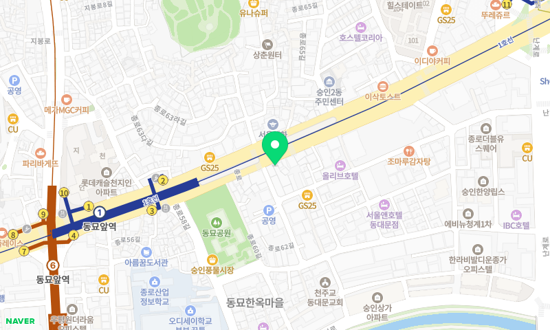 남도식당 위치 지도