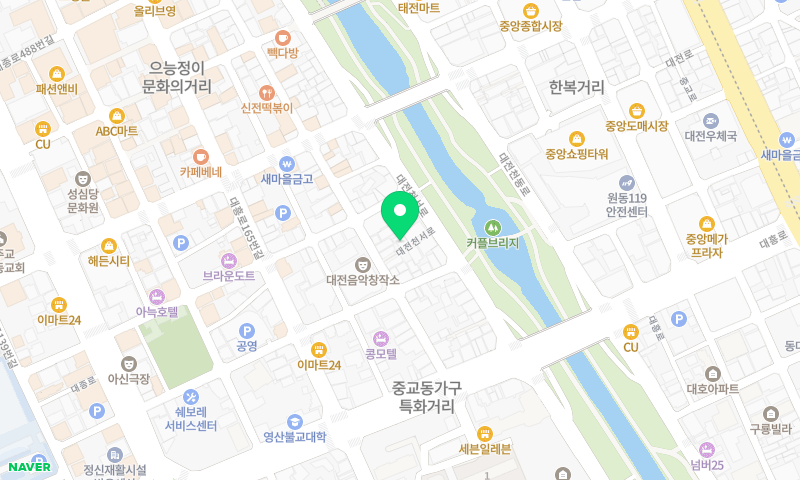대전갈비집 위치 지도