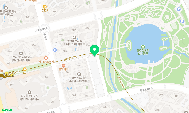 조윤희커피하우스 김포점 위치 지도