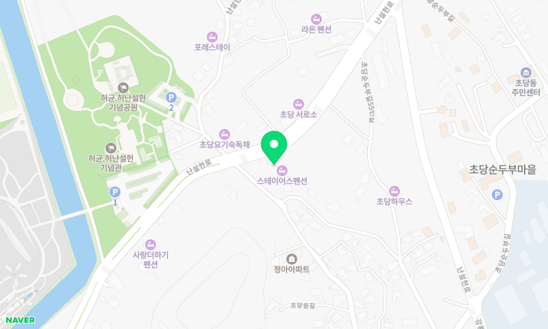 정은숙초당순두부 위치 지도