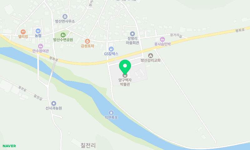 양구백자박물관 위치 지도