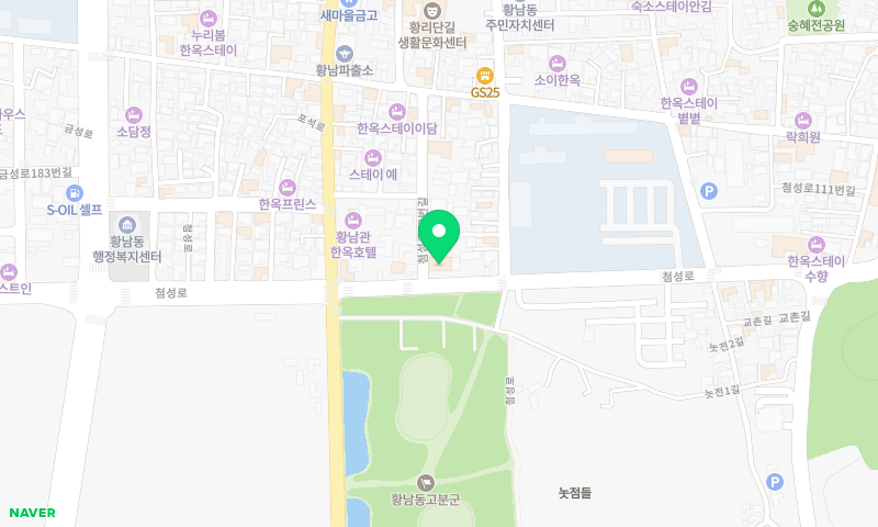 교동쌈밥 경주 위치 지도