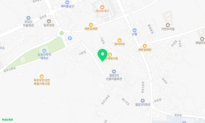 일로장터백반 위치 지도