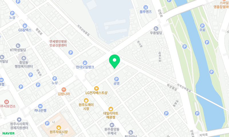 정선막국수 위치 지도