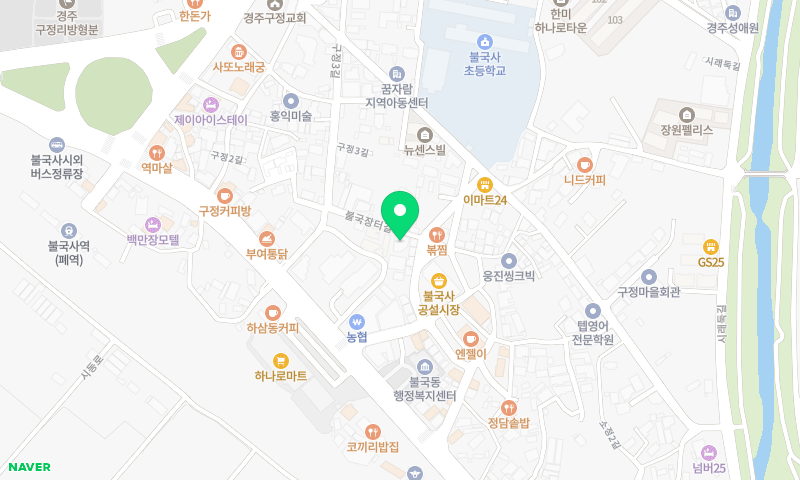 불국사밀면 위치 지도