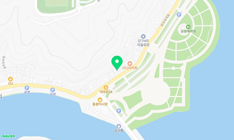 해파랑대게 위치 지도