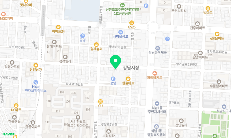 대부도바지락칼국수 본점 위치 지도