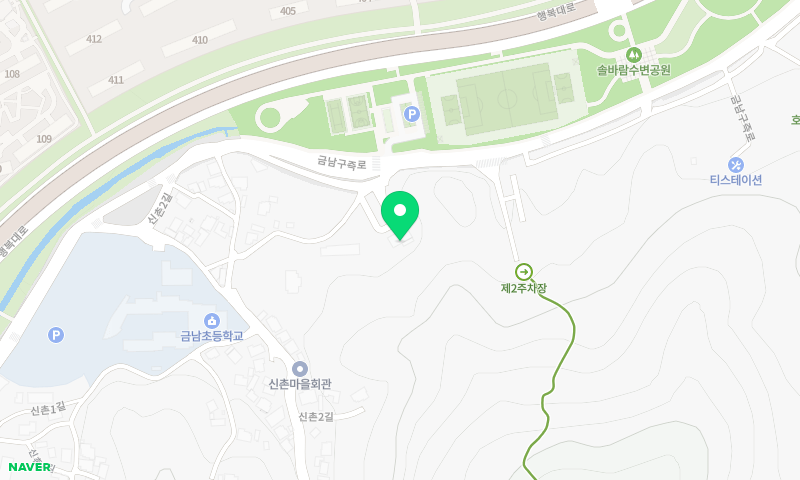 명품한우타운 위치 지도