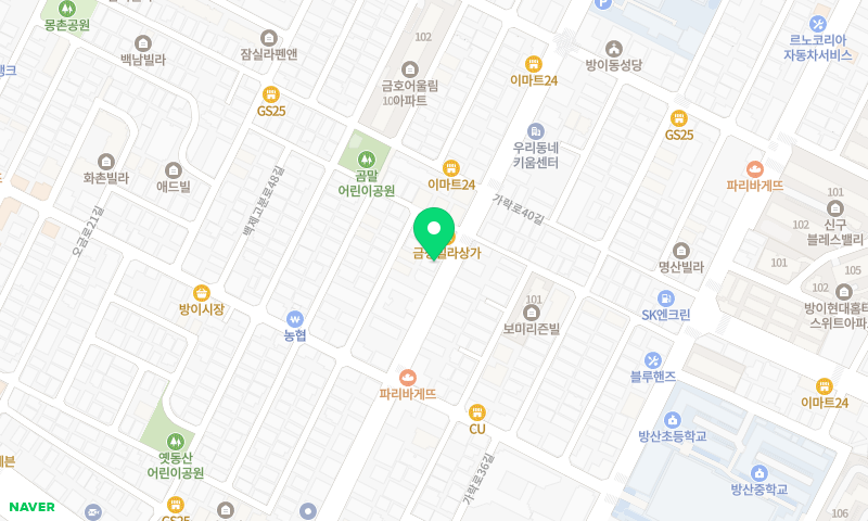 황산냉면 위치 지도