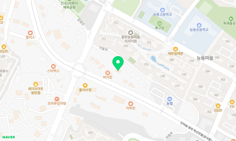 프리미엄 두부 온유담 위치 지도