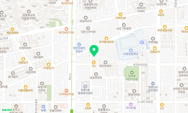 황해도김치만두전골 위치 지도