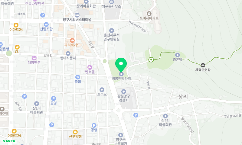 전망대레스토랑 위치 지도
